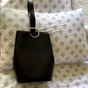 Cartier black box leather sling bag